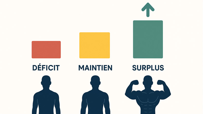Schma surplus calorique prise de masse musculaire