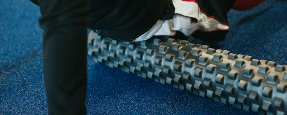 Utilisation dun rouleau de massage