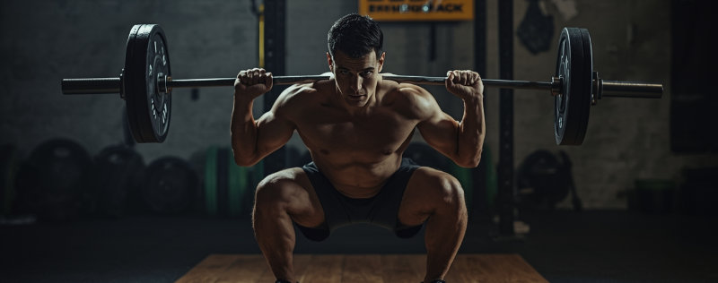 Structurer ses sances pour la force avec des squat avec barre charge