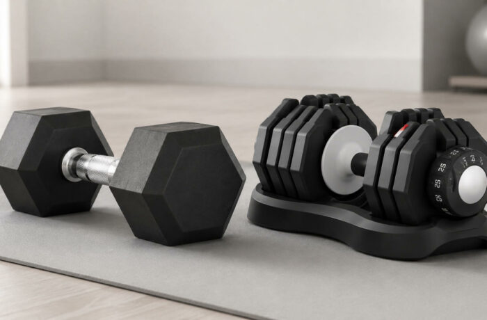 Comparatif entre haltères de musculation fixes et haltères réglables pour choisir son équipement de musculation à domicile