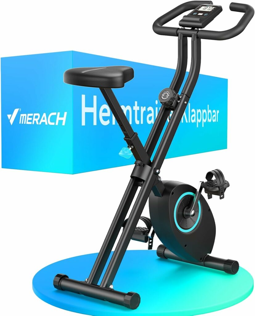 Vélo d’Appartement Pliable avec Écran LCD