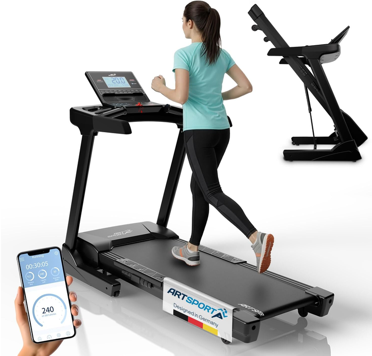 Tapis de course pliable – 22 km/h – 22 inclinaison – Écran LCD – ARTSPORT
